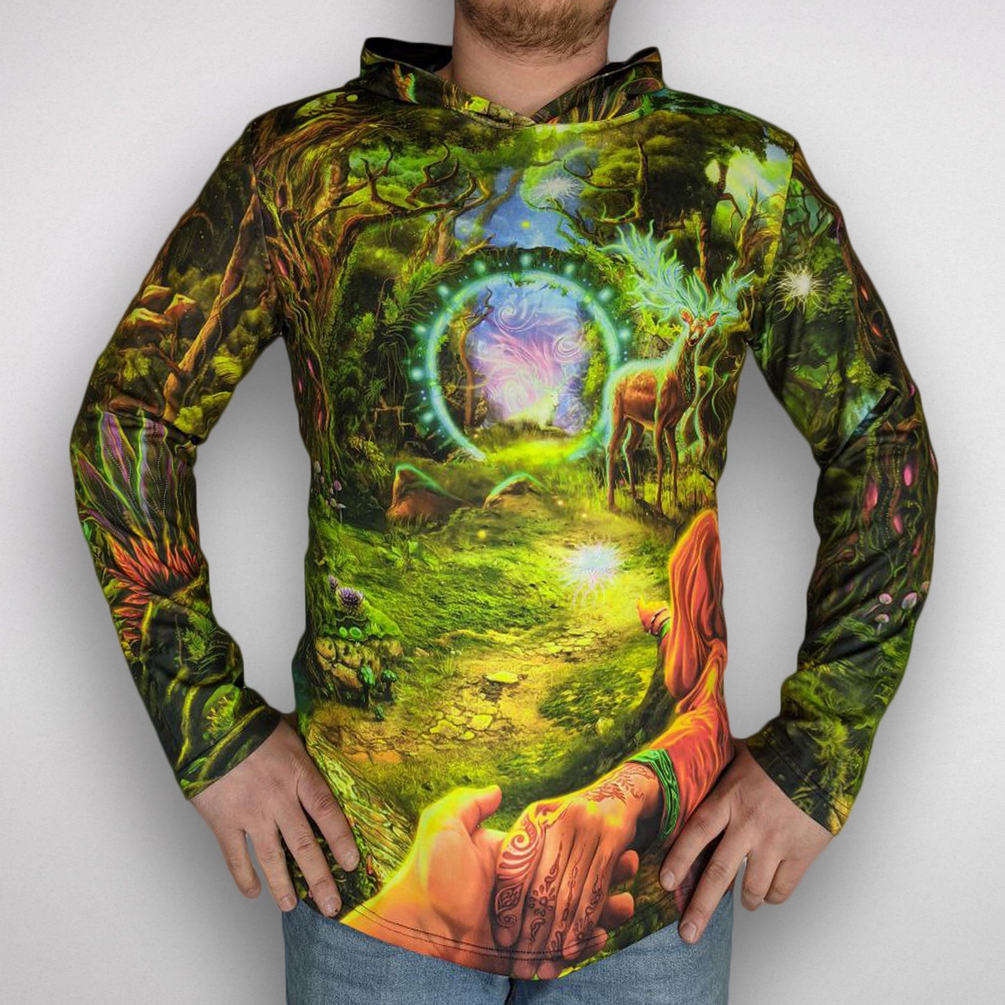 Forest Portal Long sleeve UV-active Blacklight - Artrama