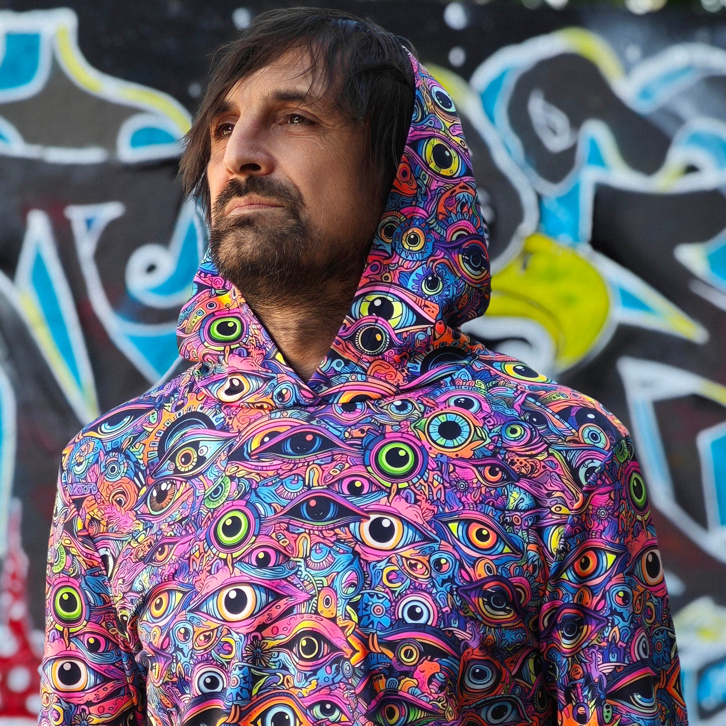 All eyes on me Long sleeve UV-active Blacklight