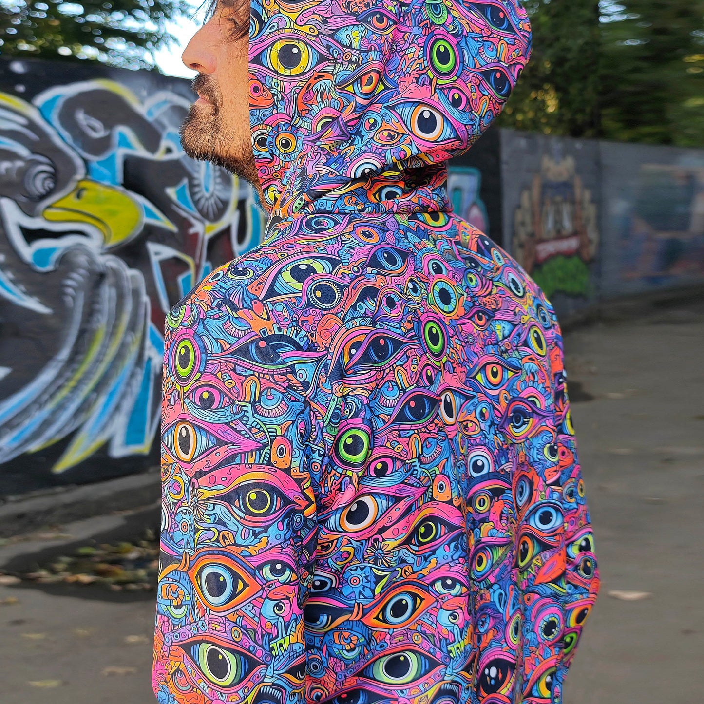 All eyes on me Long sleeve UV-active Blacklight