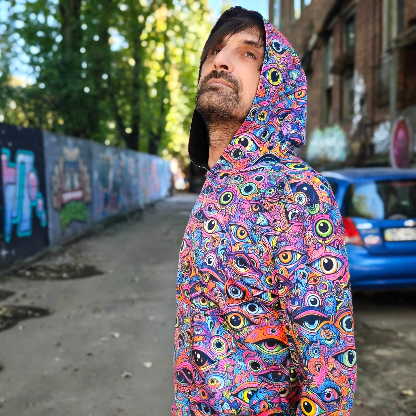 All eyes on me Long sleeve UV-active Blacklight