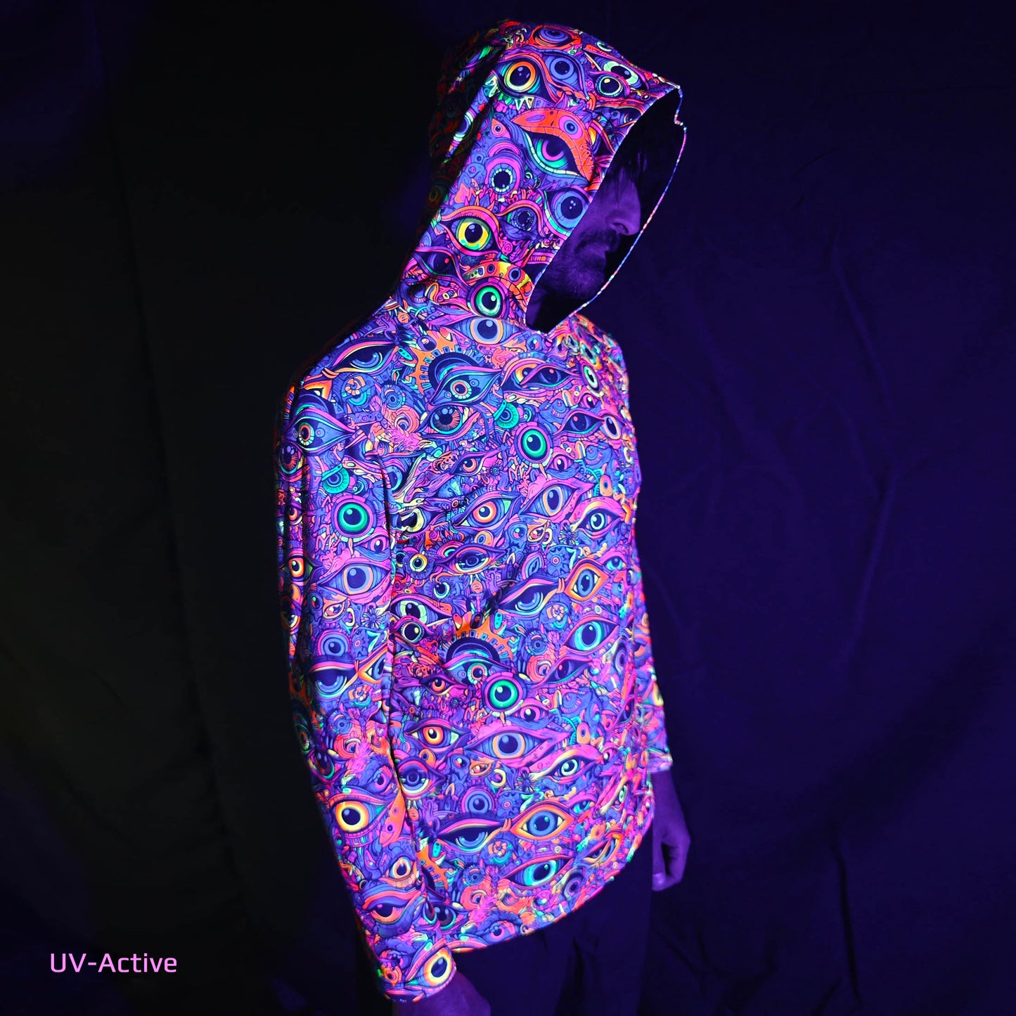 All eyes on me Long sleeve UV-active Blacklight