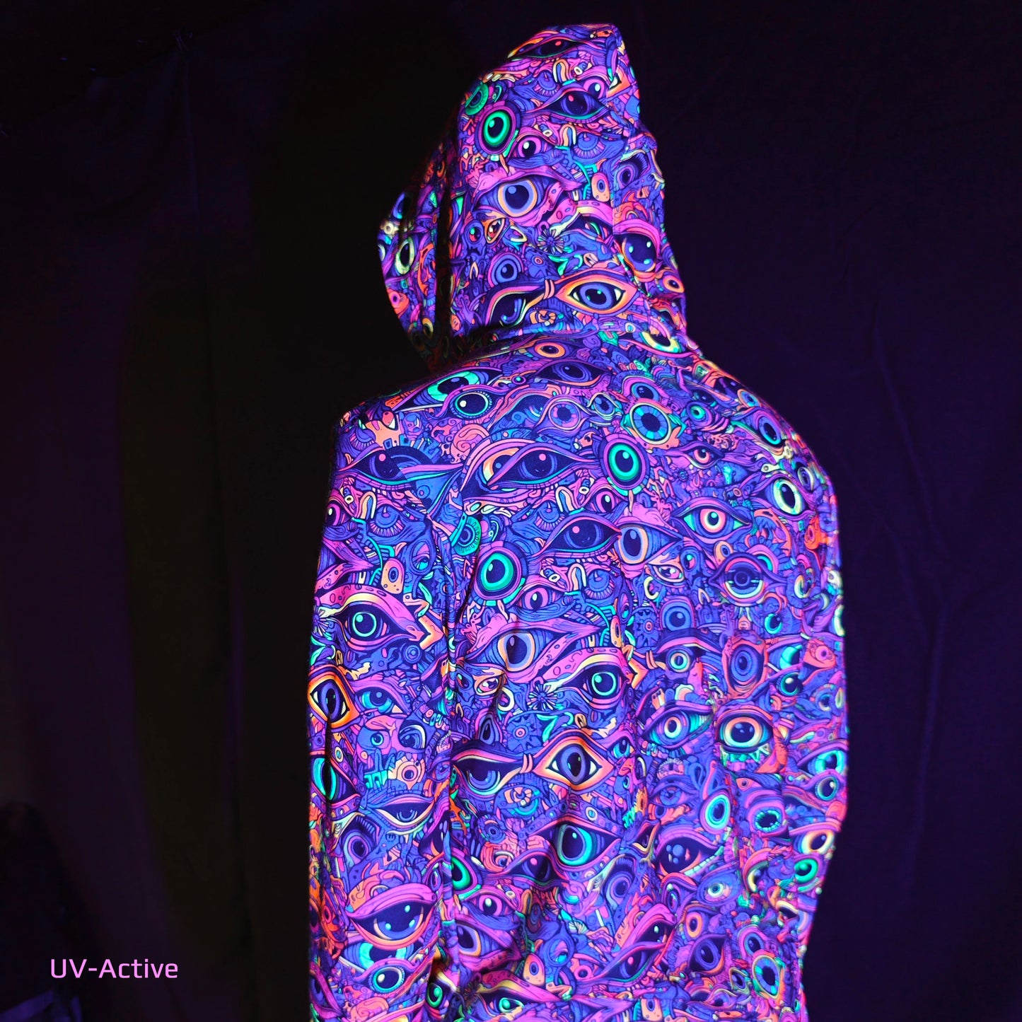 All eyes on me Long sleeve UV-active Blacklight