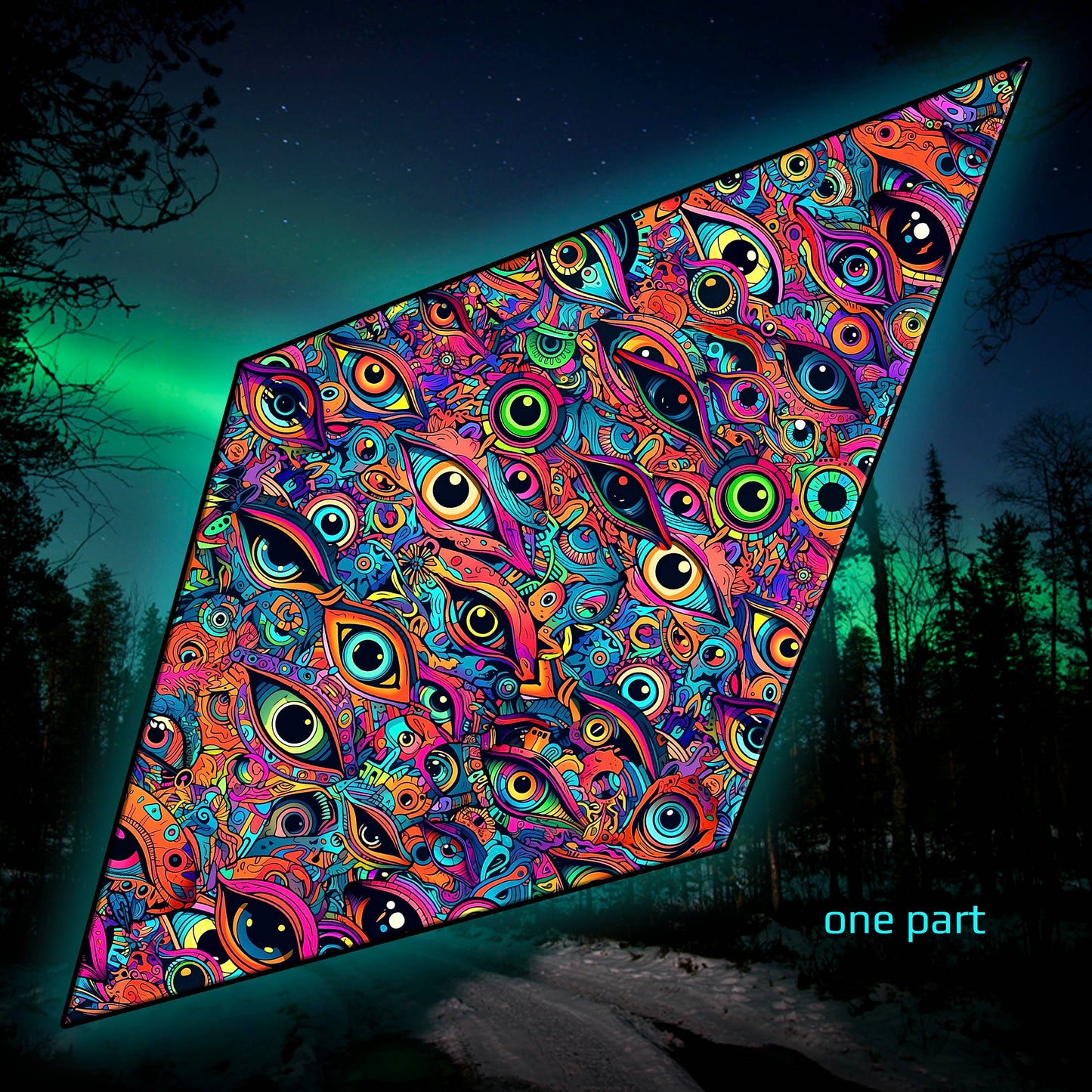 All eyes on me Canopy UV Active Blacklight Decor
