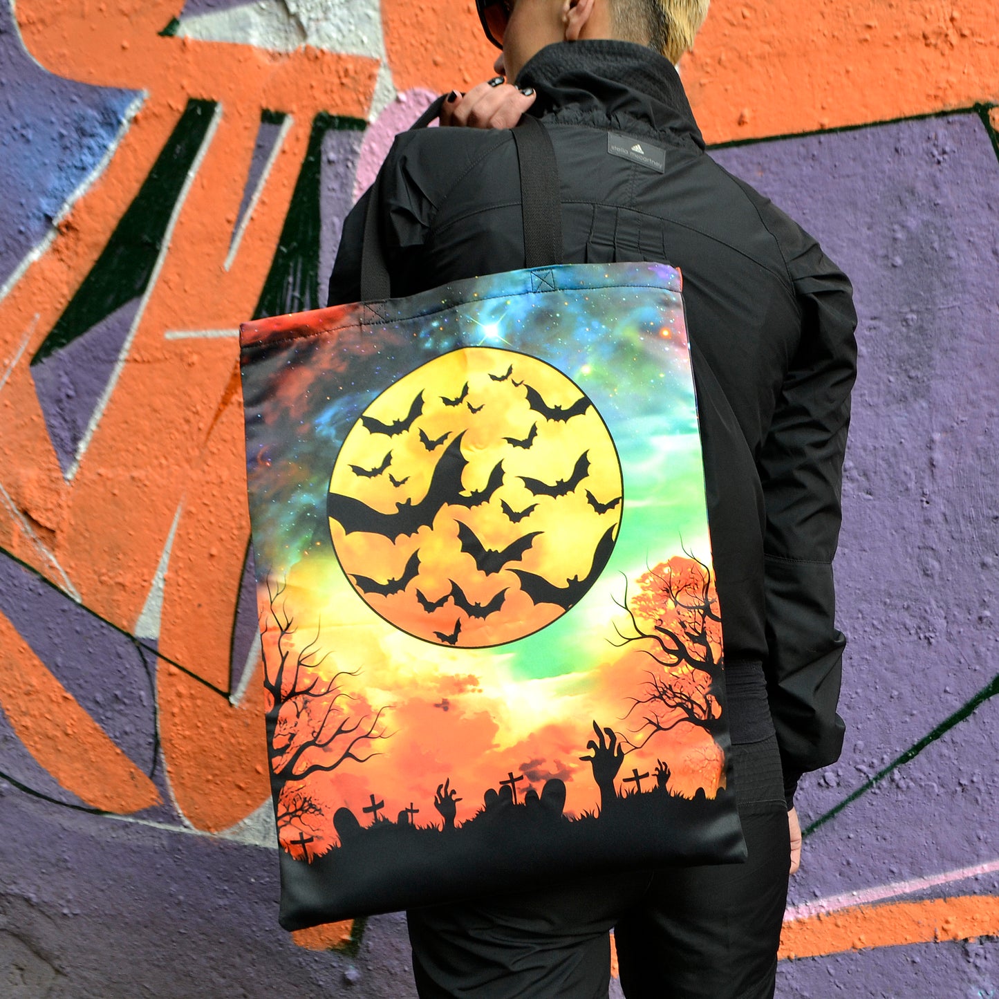 Autumn Mood Blacklight UV active shopper bag