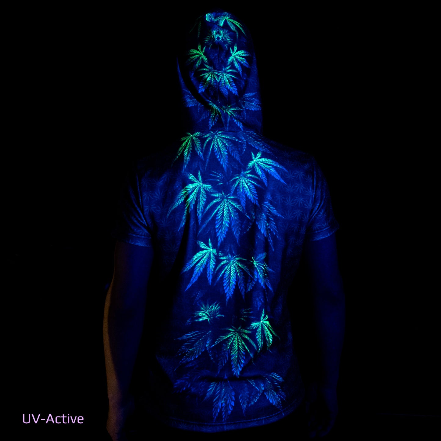 Cannabis Tree T-shirt Blacklight UV active - Artrama