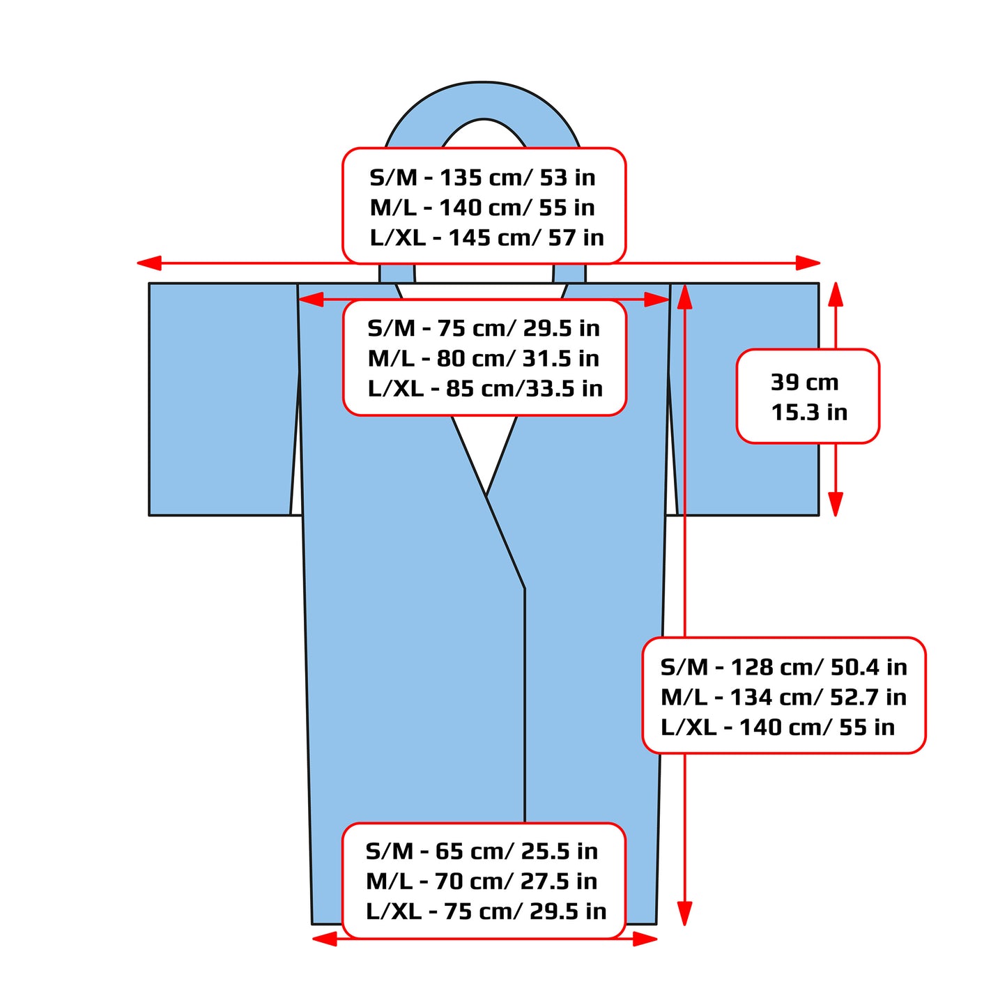 Warm kimono for winter Black and white Tribal pattern