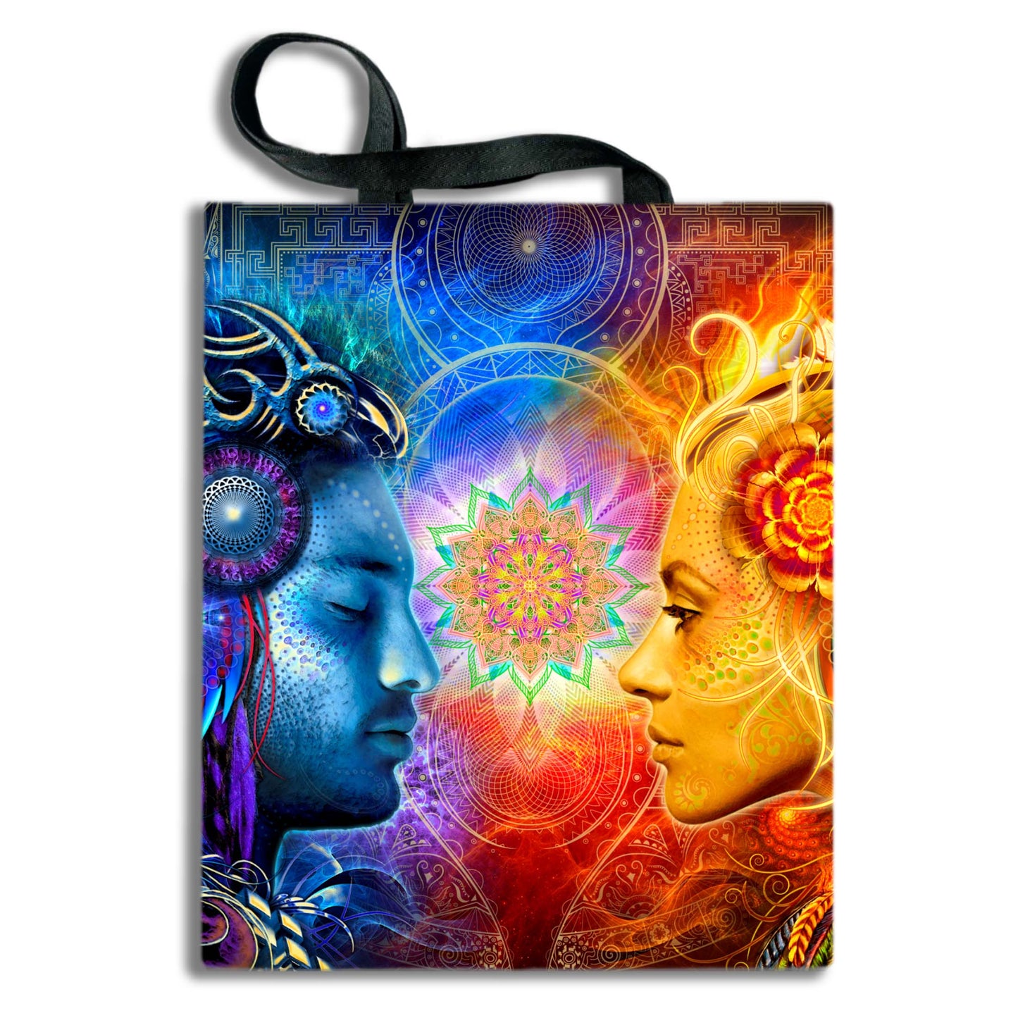 Love Blacklight UV active shopper bag