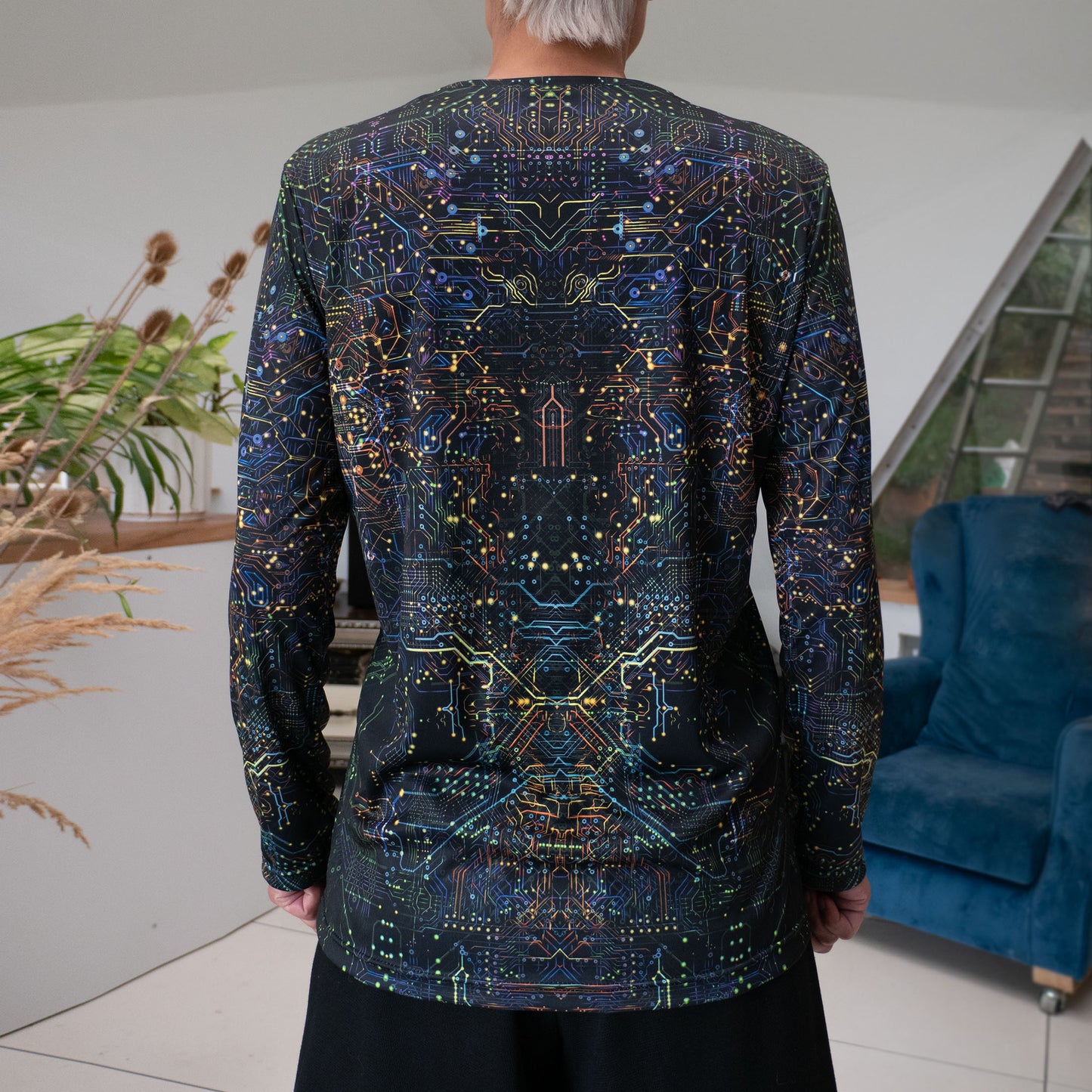 Buddha state Mind Processor Blacklight UV active Long sleeve - Artrama