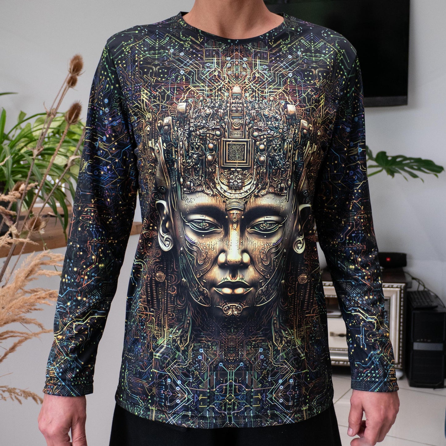 Buddha state Mind Processor Blacklight UV active Long sleeve - Artrama