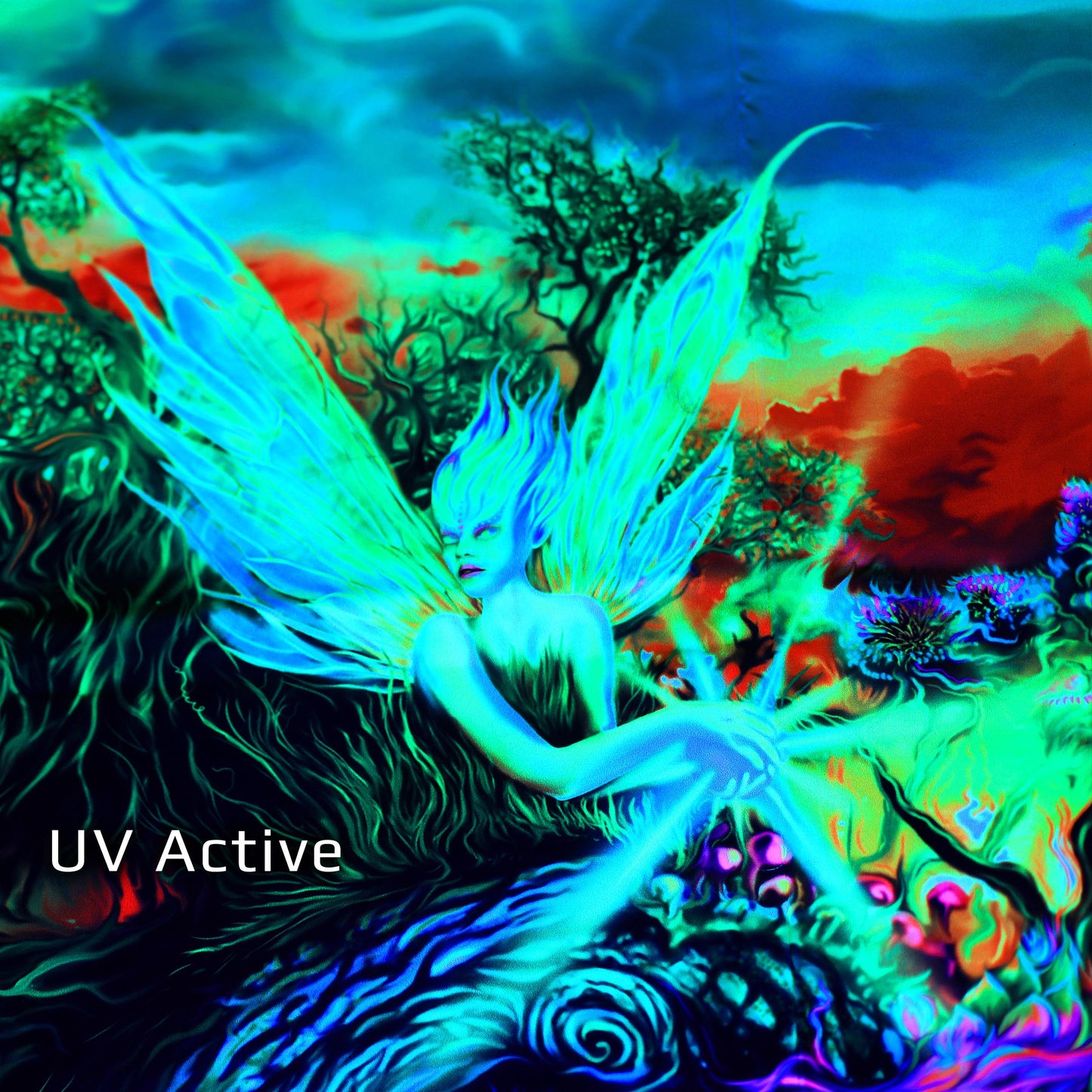 Neverland Psy backdrop UV-Active Blacklight - Artrama