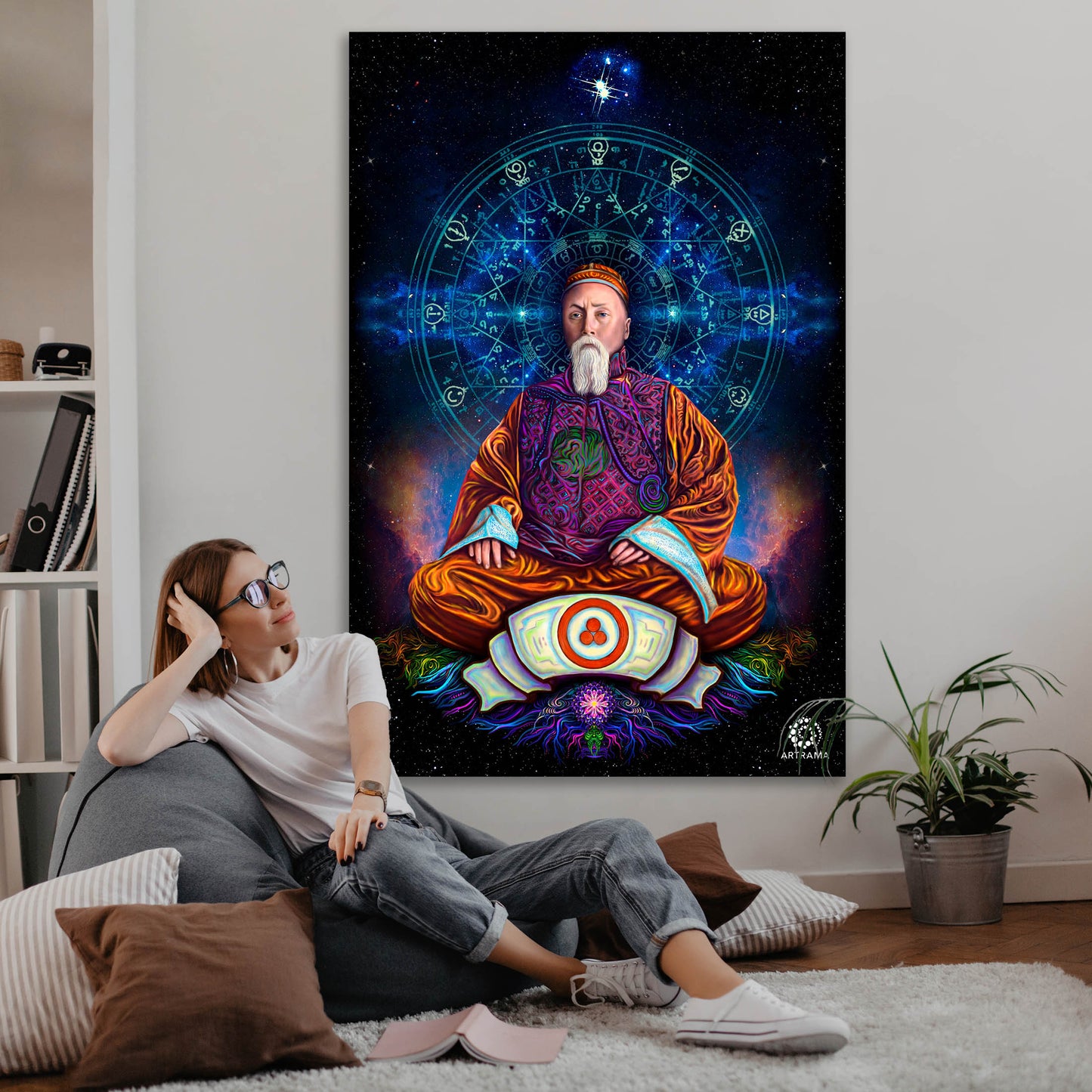 Nicolai Rorich Backdrop UV-Active Blacklight - Artrama