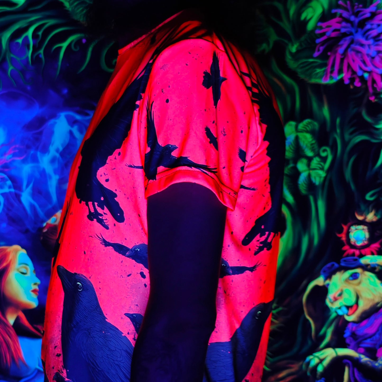 Ravens Long sleeve UV-active Blacklight