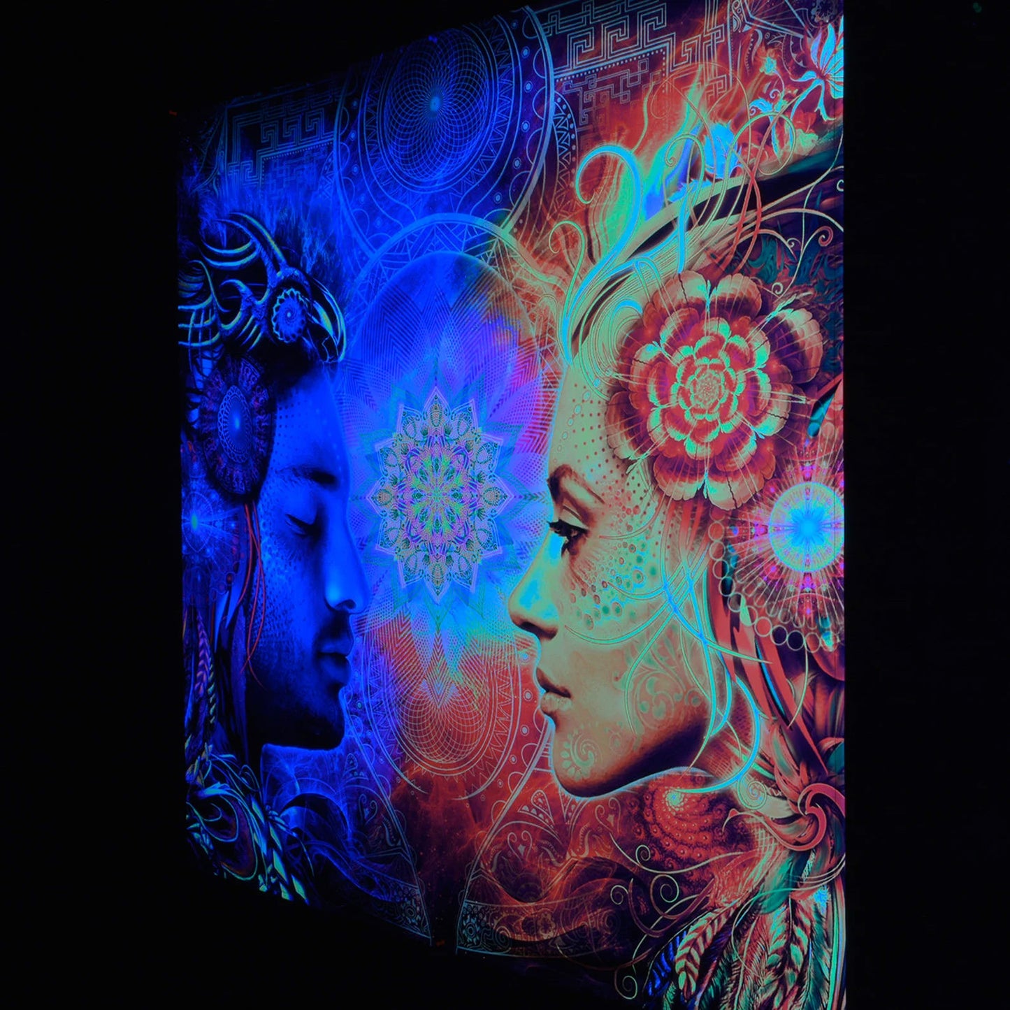 The Balance of truth Backdrop UV-Active Blacklight - Artrama
