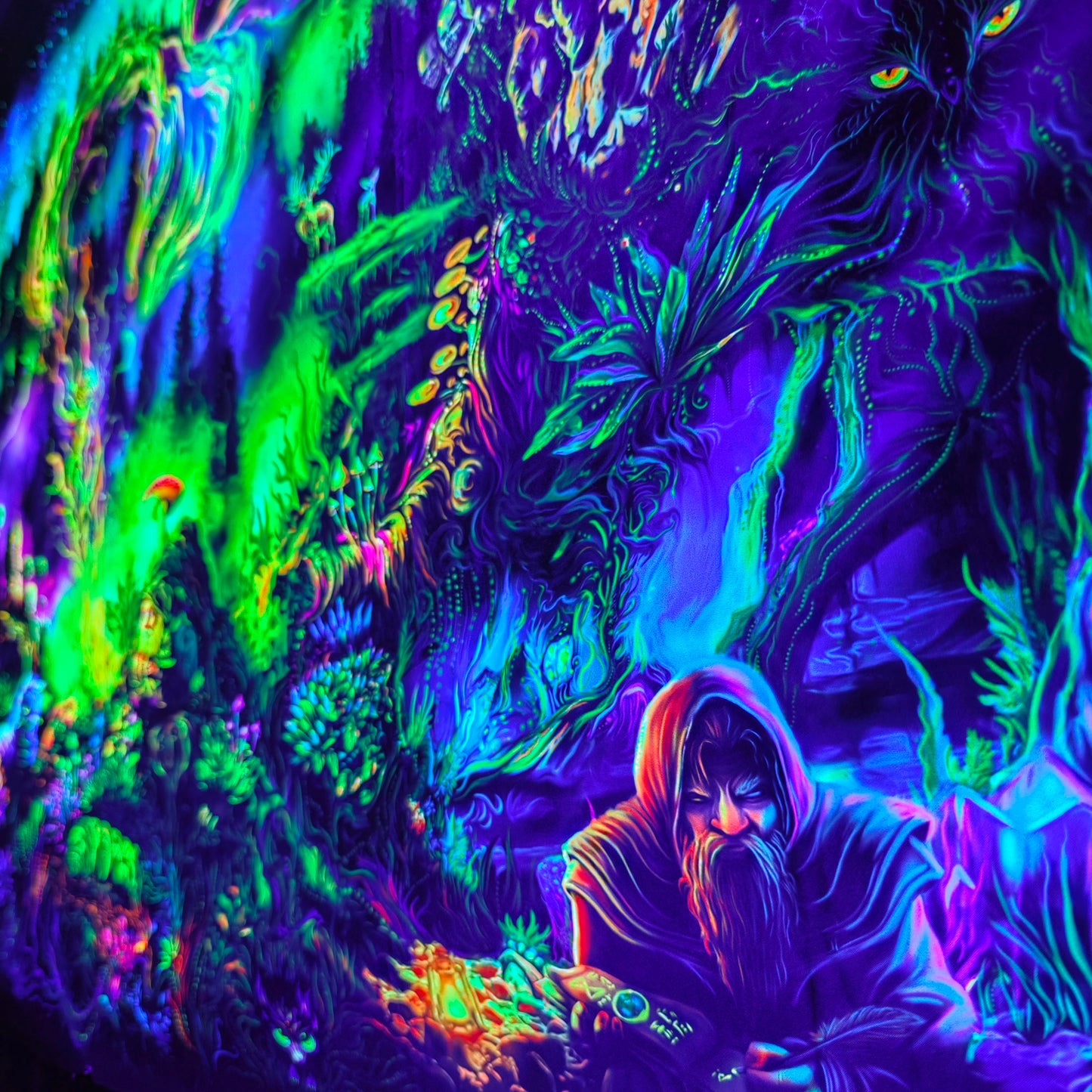 Dwarf meadow Backdrop UV-Active Blacklight