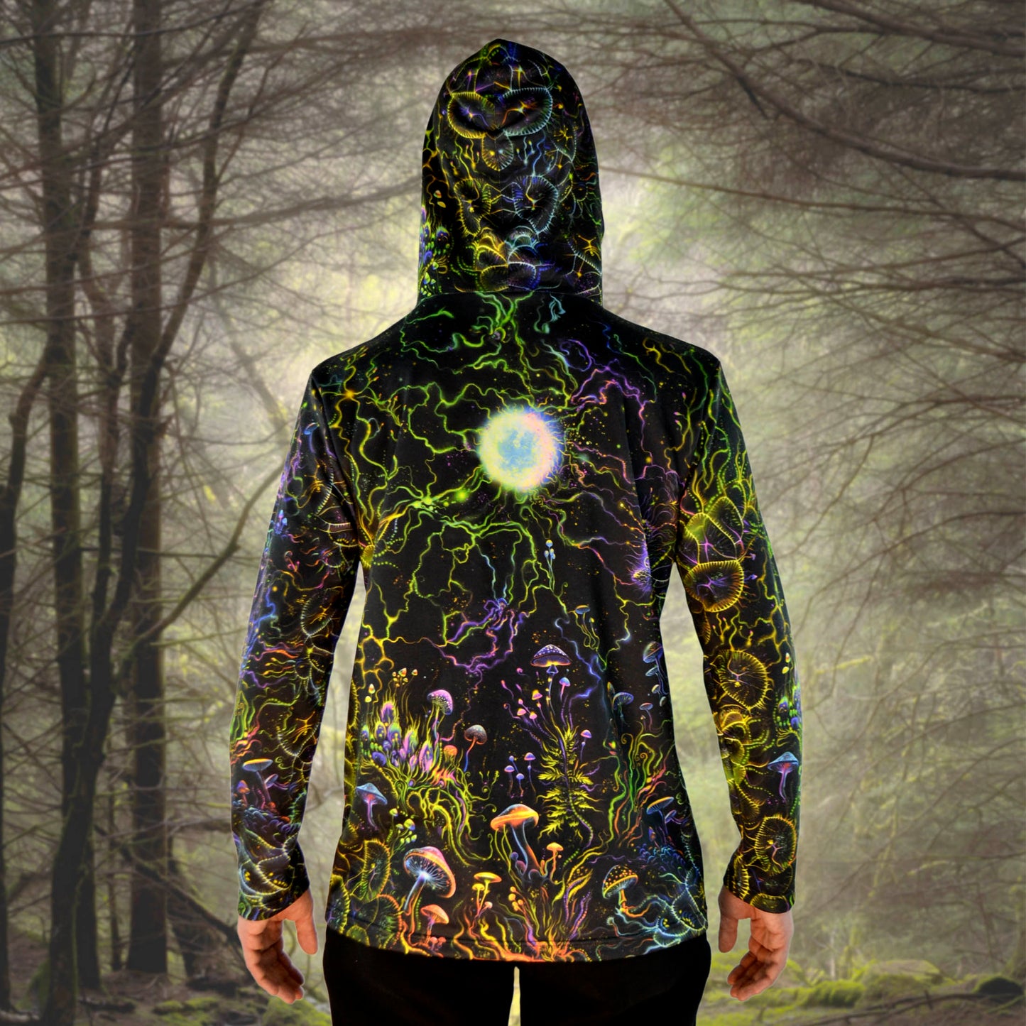 Mushrooms kingdom Long sleeve UV-active Blacklight - Artrama