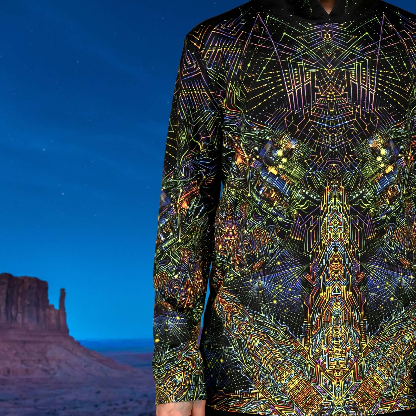 Spaceport Long sleeve Blacklight UV active