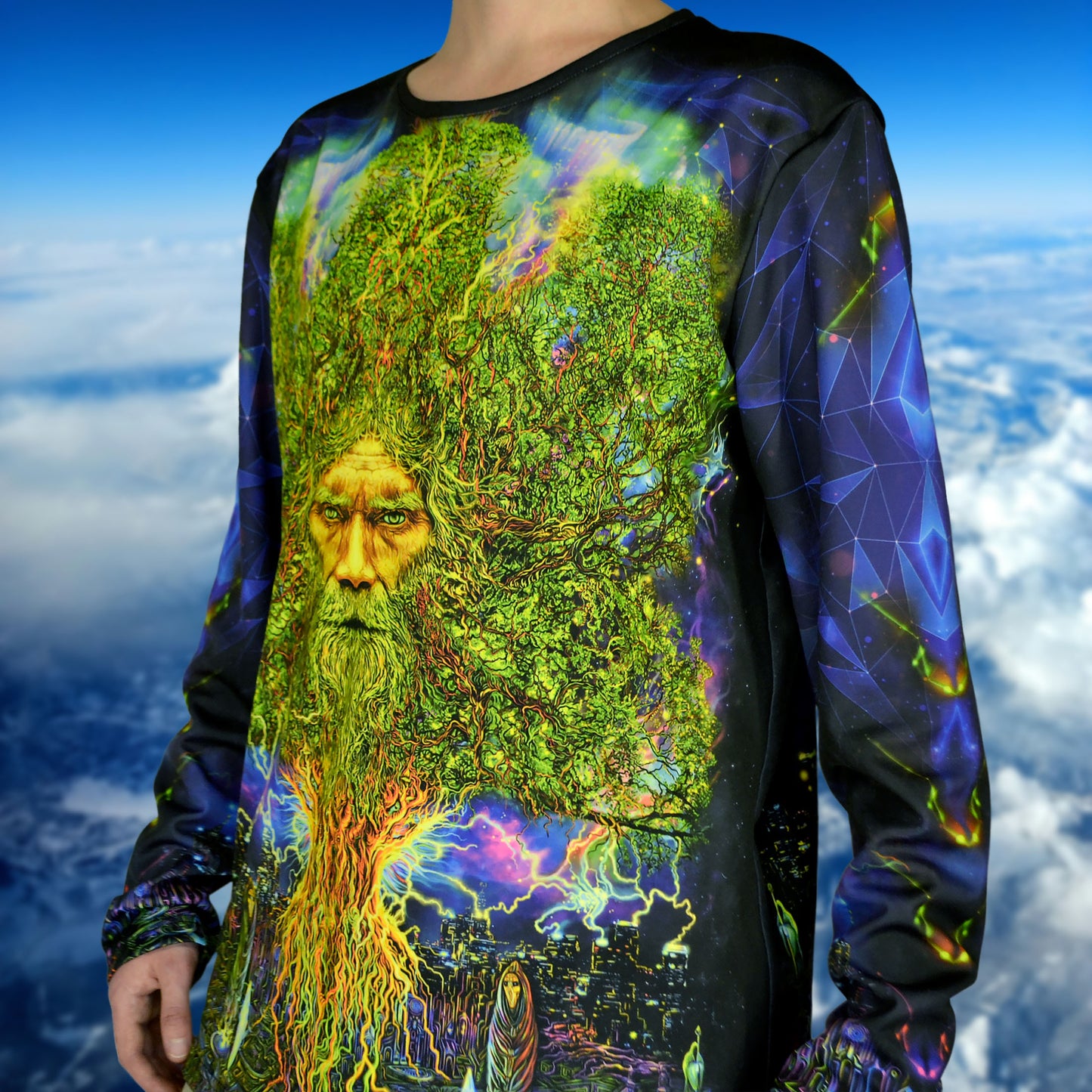 Yggdrasil Long sleeve UV-active Blacklight - Artrama