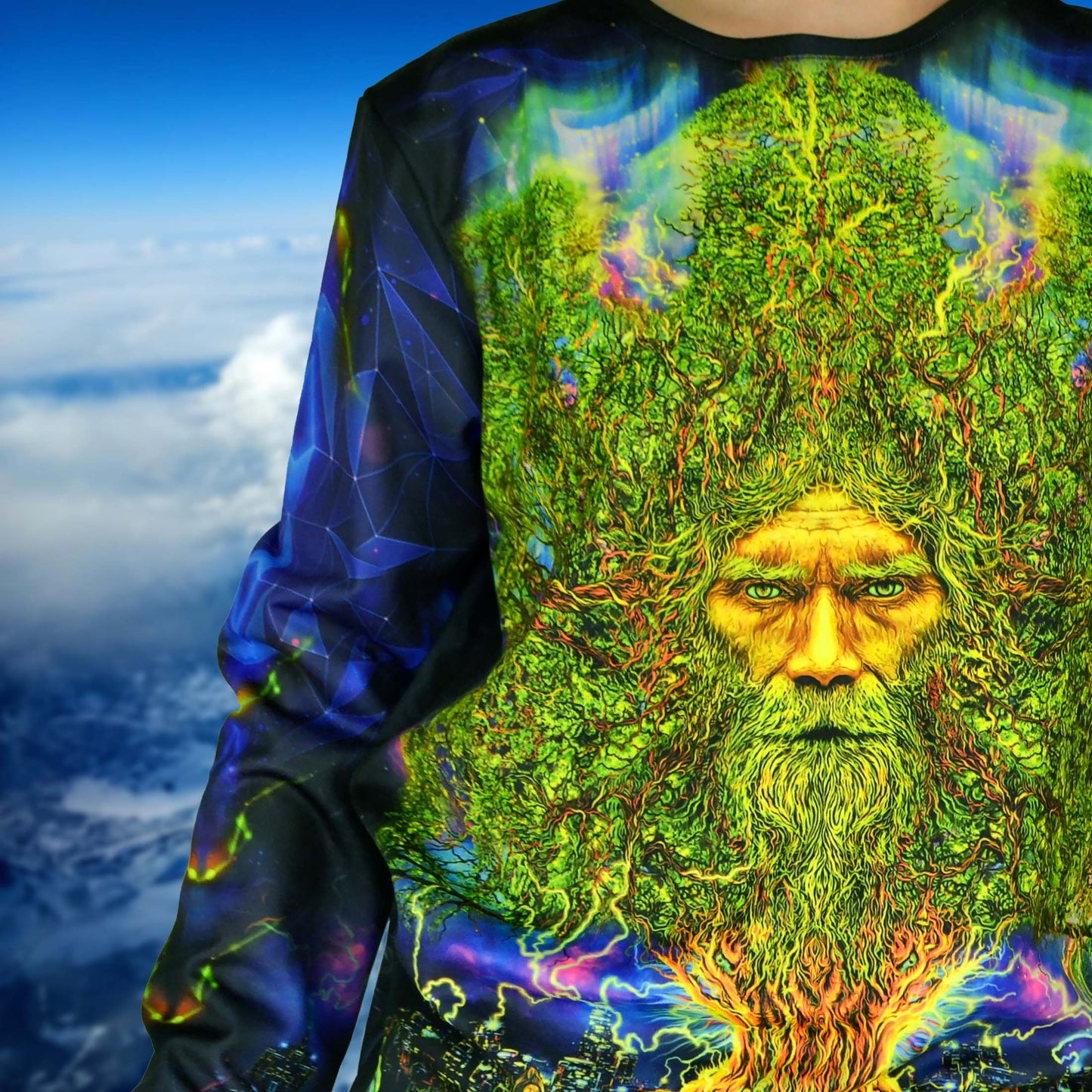 Yggdrasil Long sleeve UV-active Blacklight - Artrama