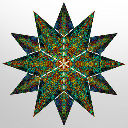 Cyber Yantra Canopy UV-Active Blacklight Decor
