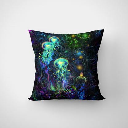 Jellyfish pillowcase uv blacklight active (Copy) (Copy)