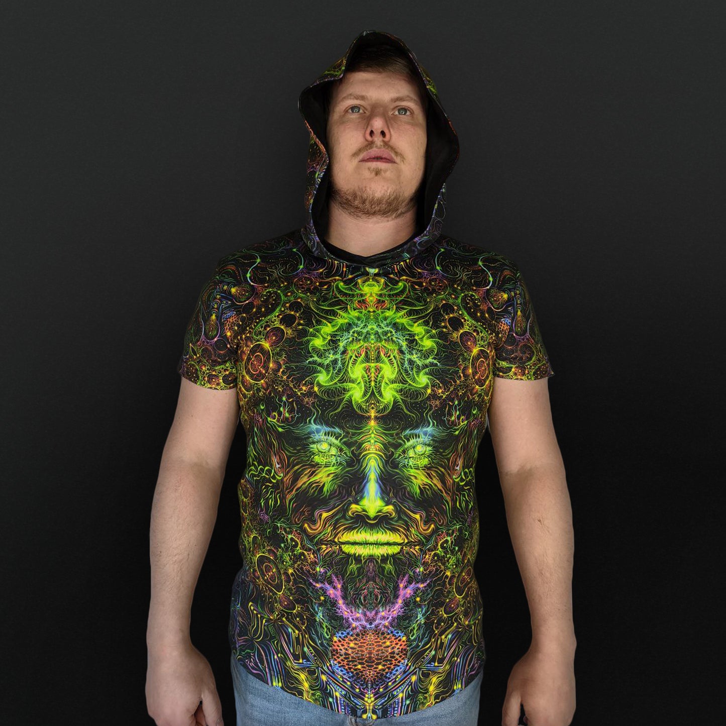 Consciousness of the Universe T-shirt Blacklight UV active - Artrama