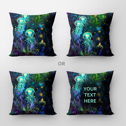 Jellyfish pillowcase uv blacklight active (Copy) (Copy)