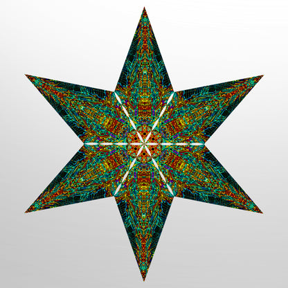 Cyber Yantra Canopy UV-Active Blacklight Decor