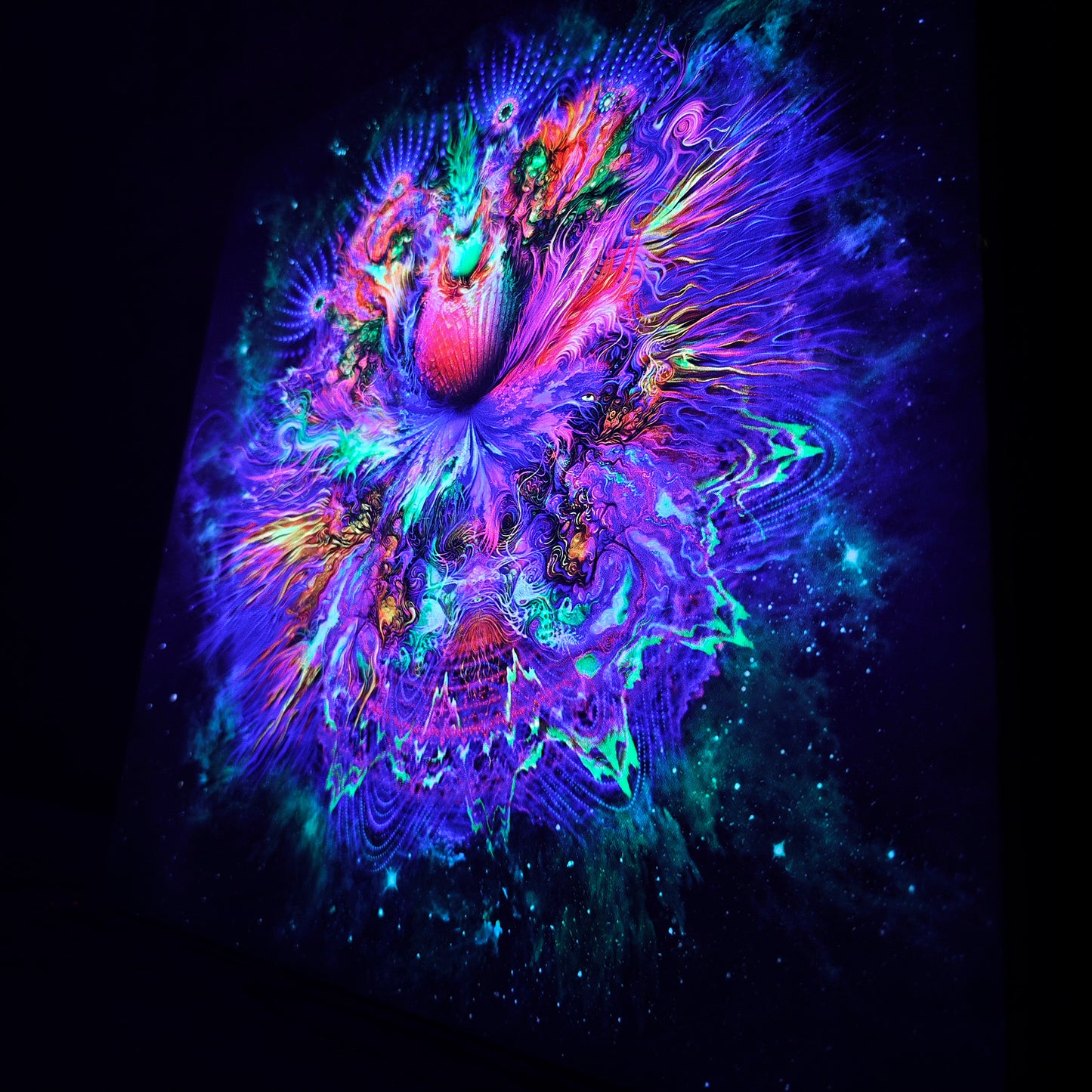 Flower UV-Active Wrapped Canvas
