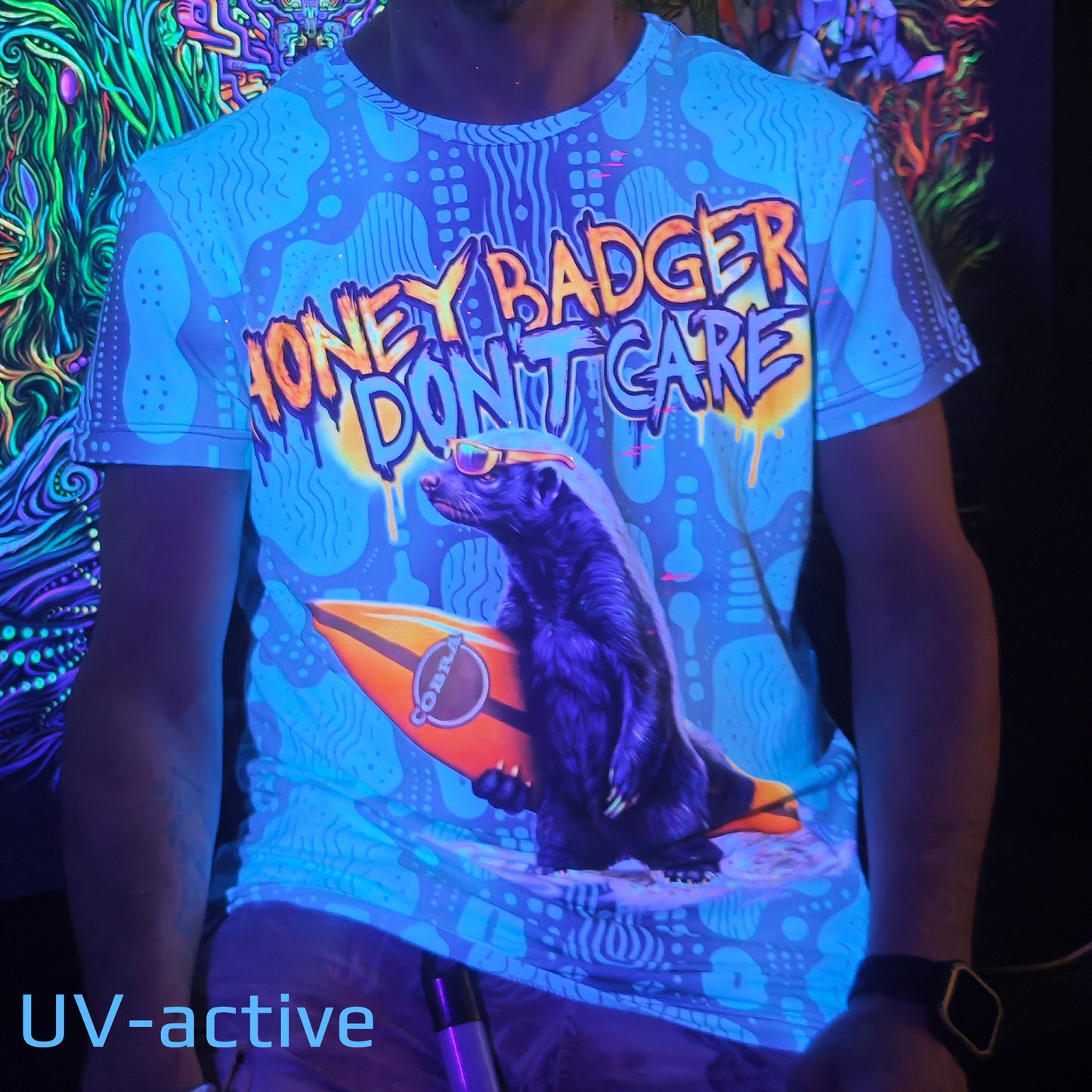 Honey Bagget T-shirt UV active Blacklight