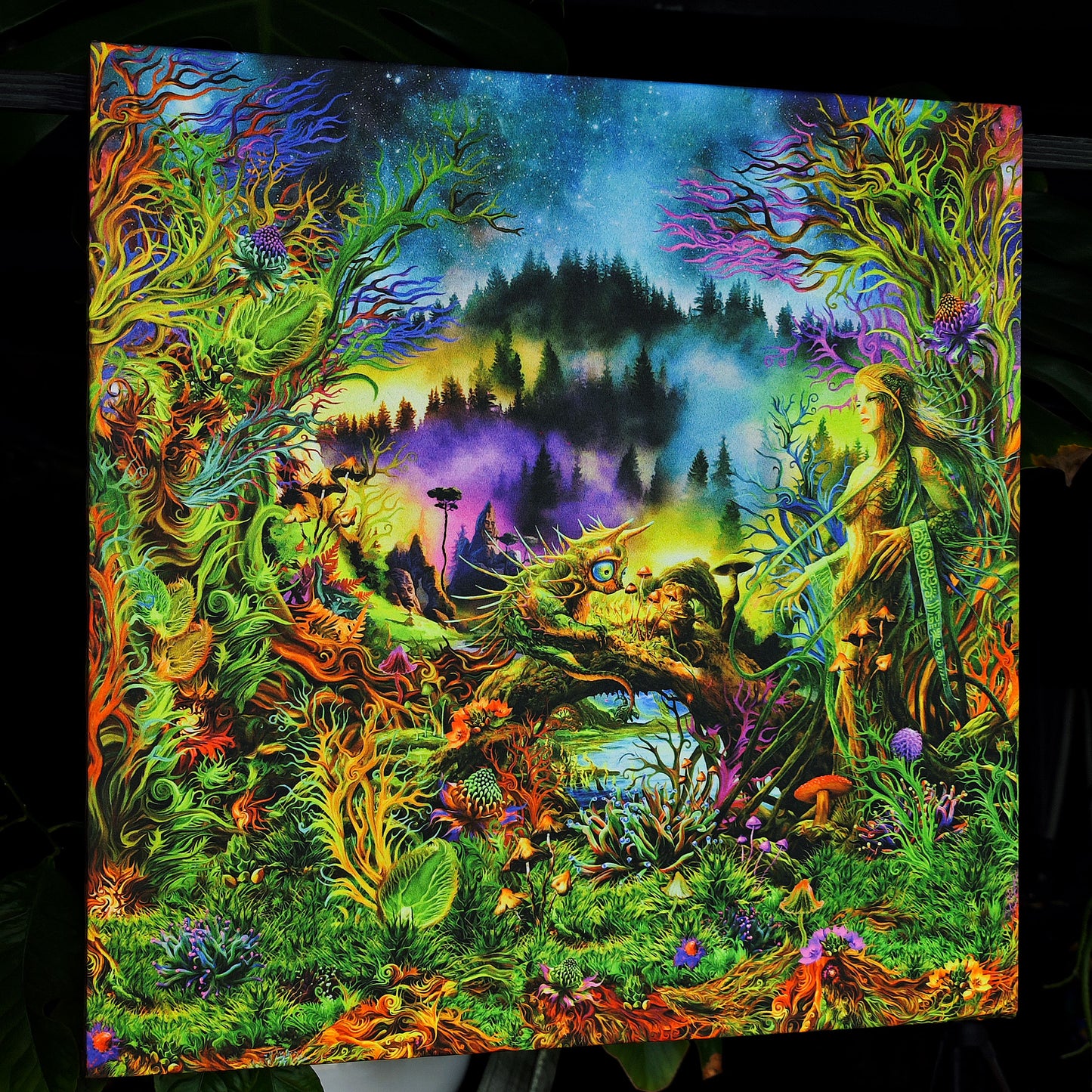 Elven Forest UV-Active Wrapped Canvas