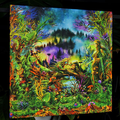 Elven Forest UV-Active Wrapped Canvas