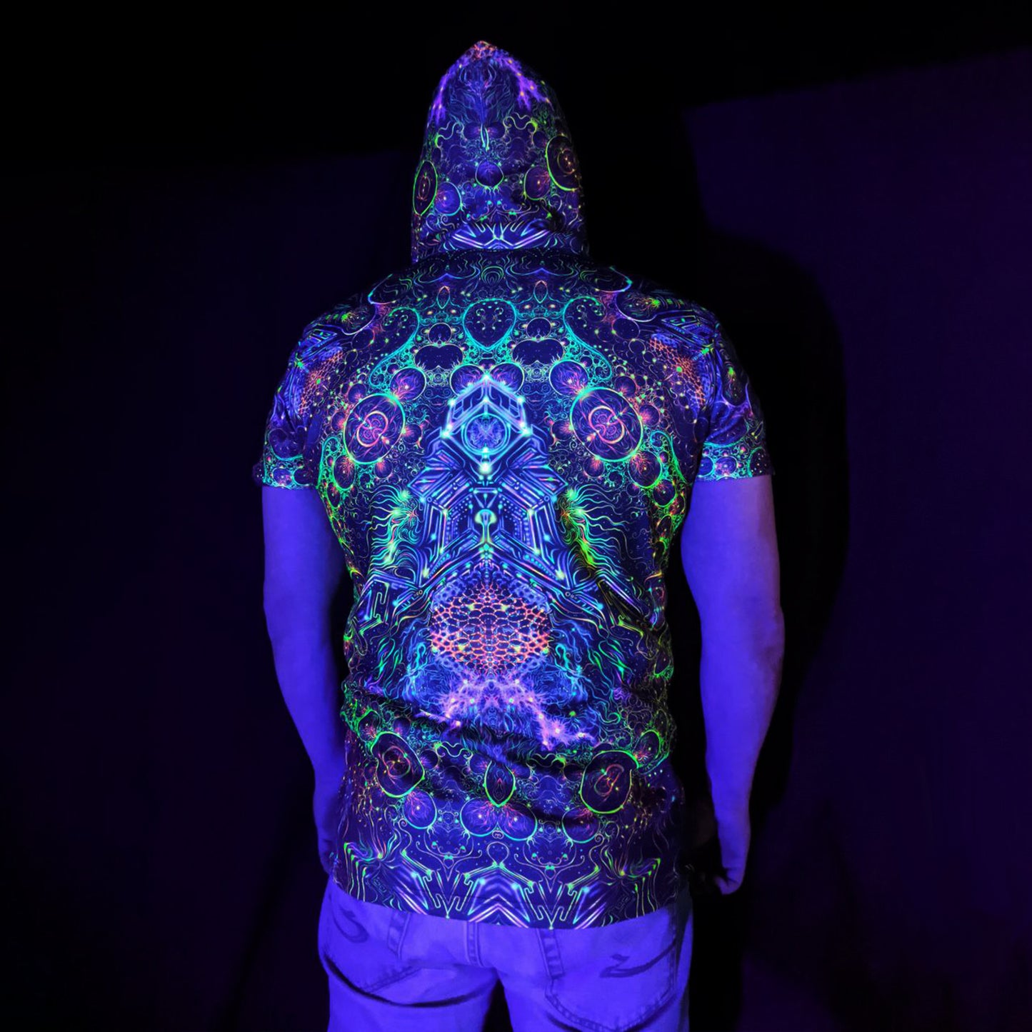 Consciousness of the Universe T-shirt Blacklight UV active - Artrama