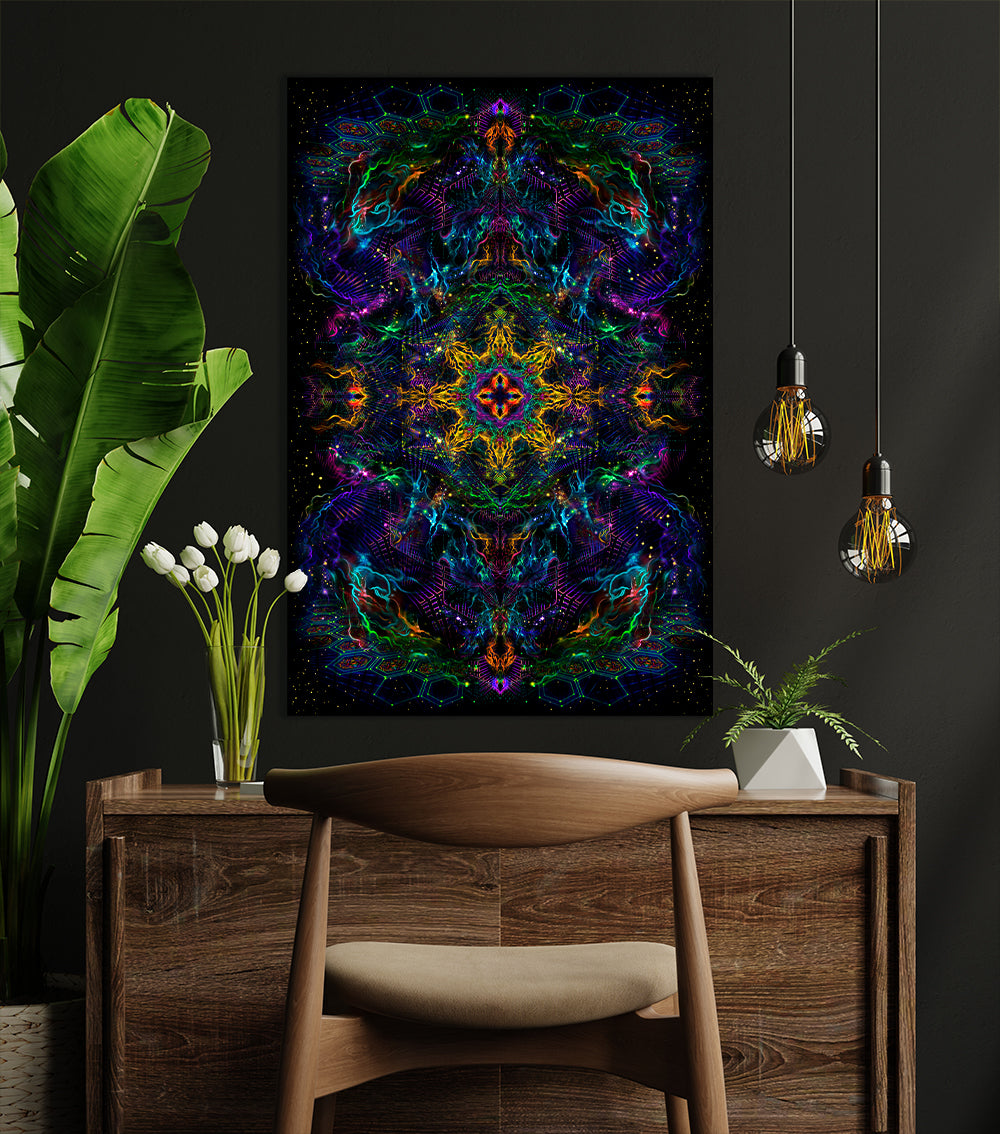Yantra of the Universe Psy Backdrop UV-Active Blacklight - Artrama