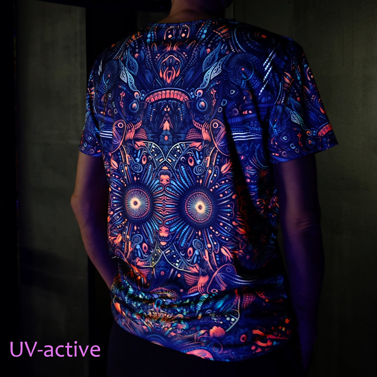 Astro Cat Blacklight UV active T-shirt