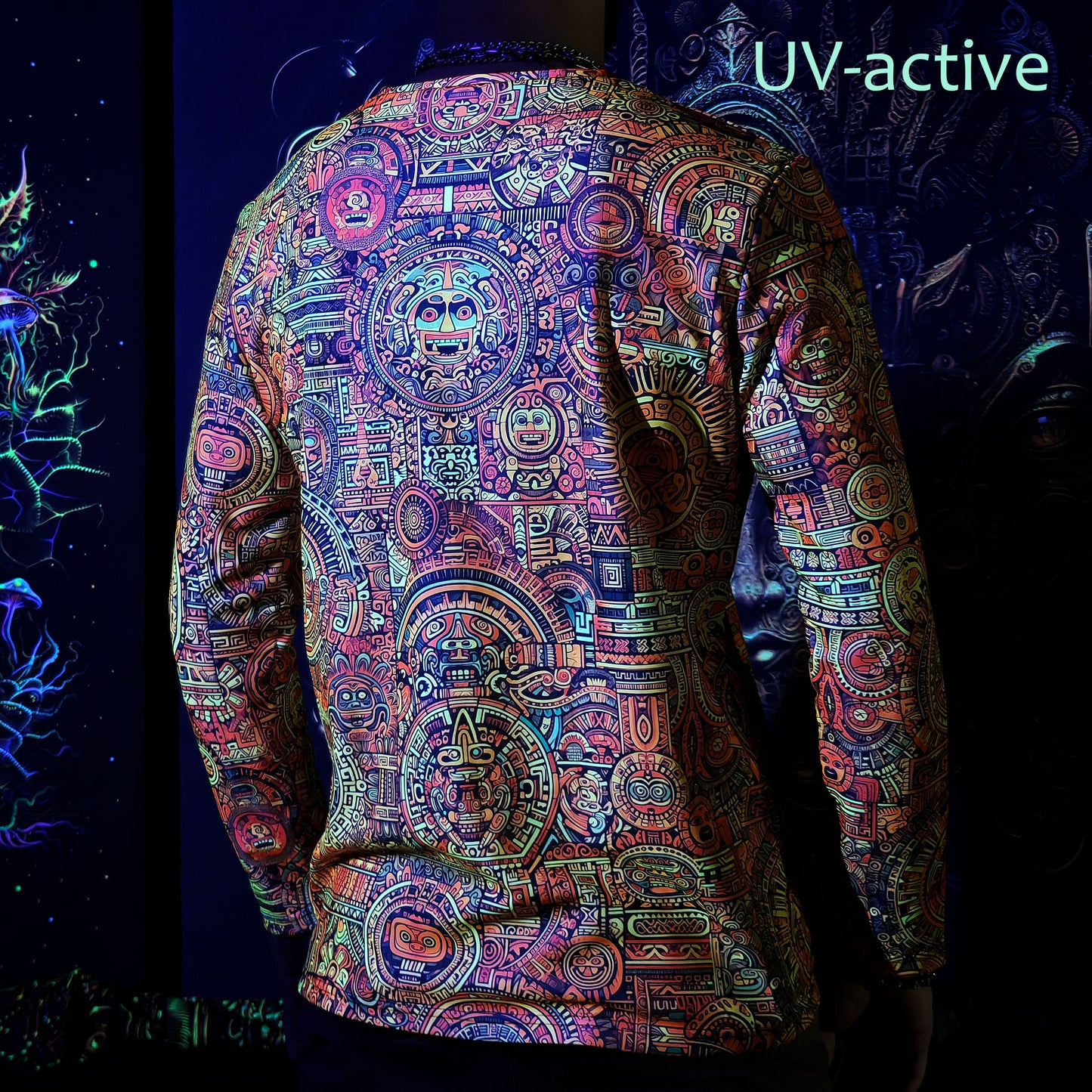 Maya Pattern Long sleeve Blacklight UV-active