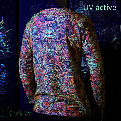 Maya Pattern Long sleeve Blacklight UV-active