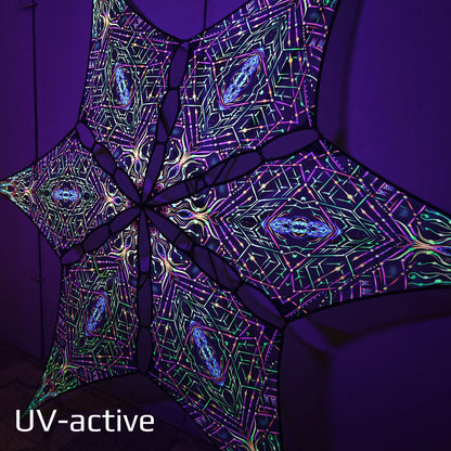 Natural Geometry Canopy UV Active Blacklight Decor
