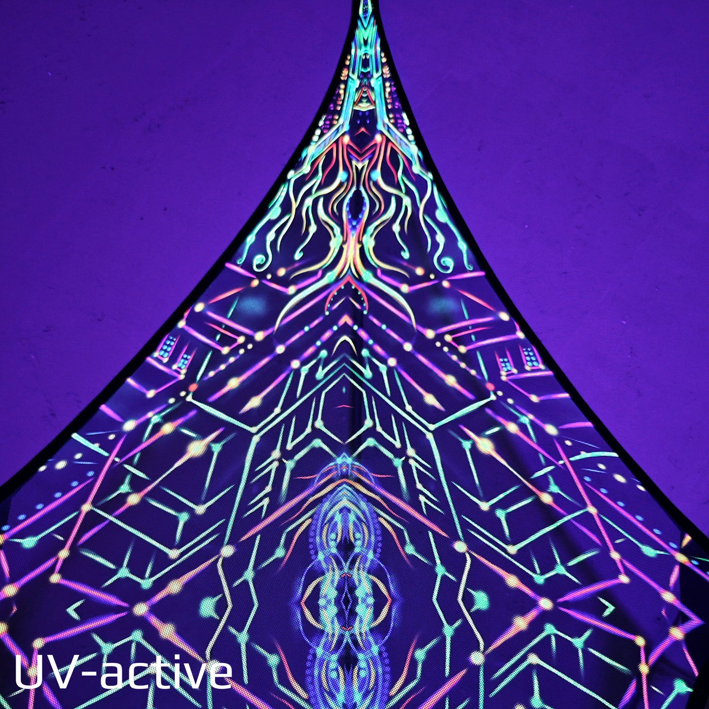 Natural Geometry Canopy UV Active Blacklight Decor