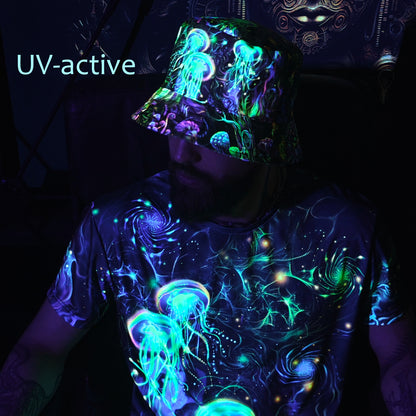 Jellyfish Blacklight UV active T-shirt