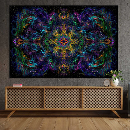 Yantra of the Universe Psy Backdrop UV-Active Blacklight - Artrama