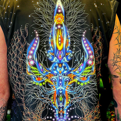 Adept Sleeveless T-Shirt Blacklight UV active