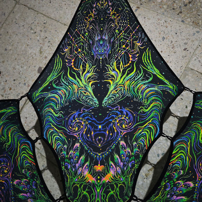 Lizard Canopy UV Active Blacklight Decor