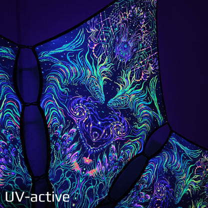 Lizard Canopy UV Active Blacklight Decor