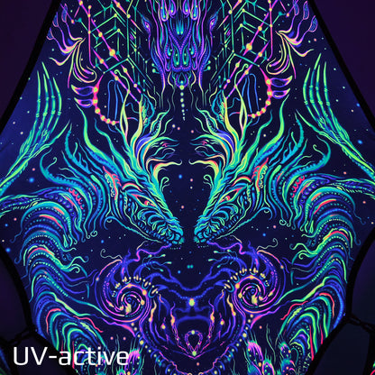 Lizard Canopy UV Active Blacklight Decor