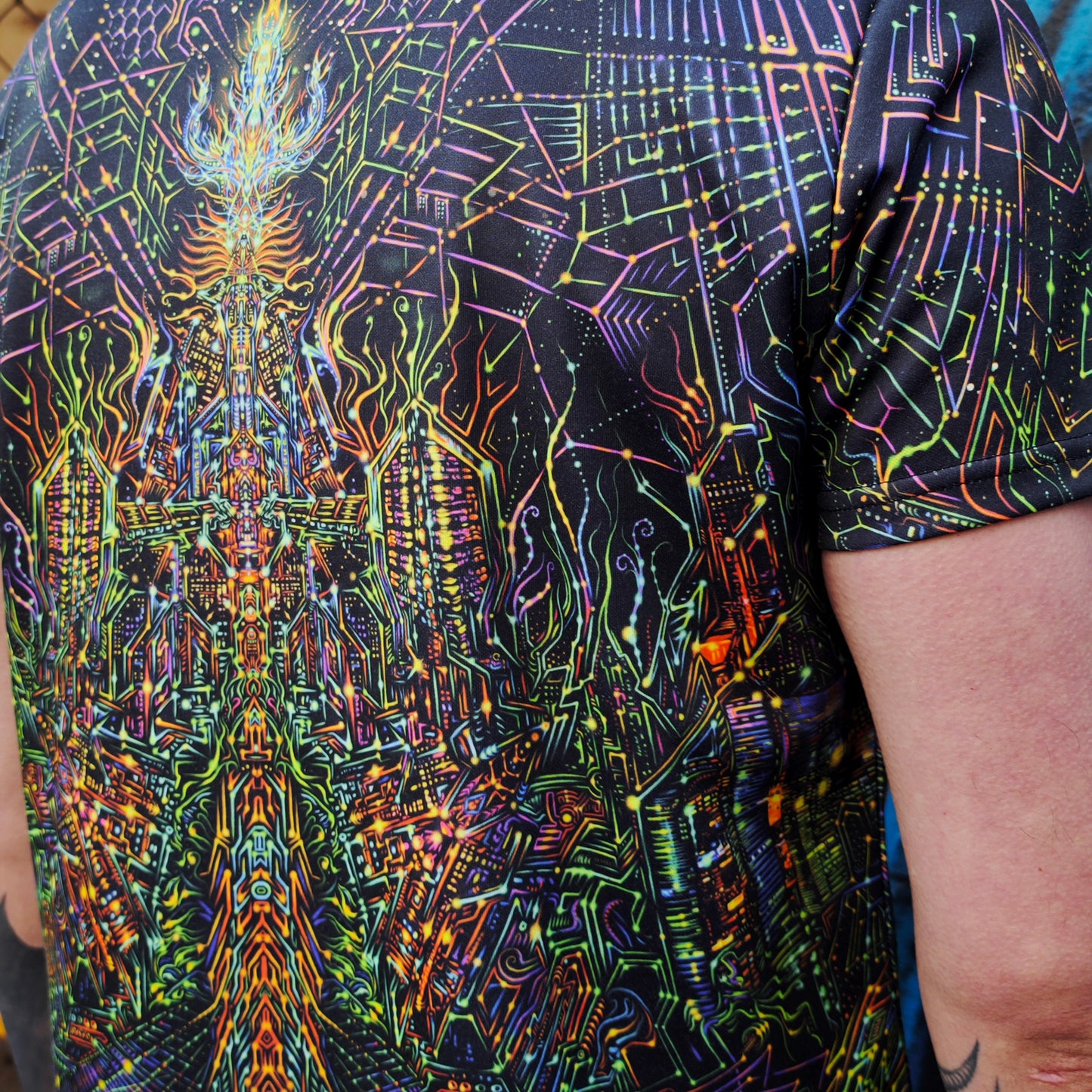 Spaceport T-shirt Blacklight UV active