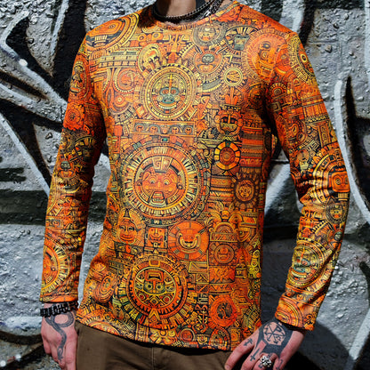 Maya Pattern Long sleeve Blacklight UV-active