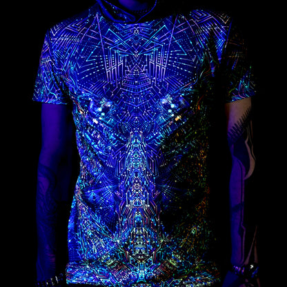 Spaceport T-shirt Blacklight UV active