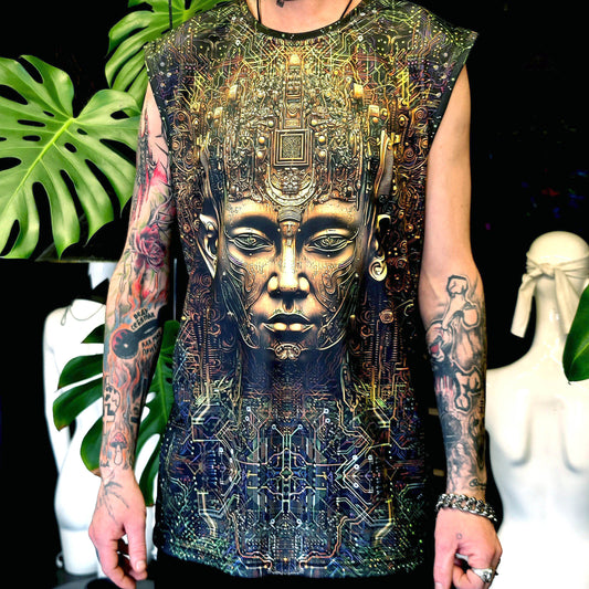Buddha State - Sleeveless T-Shirt Blacklight UV active