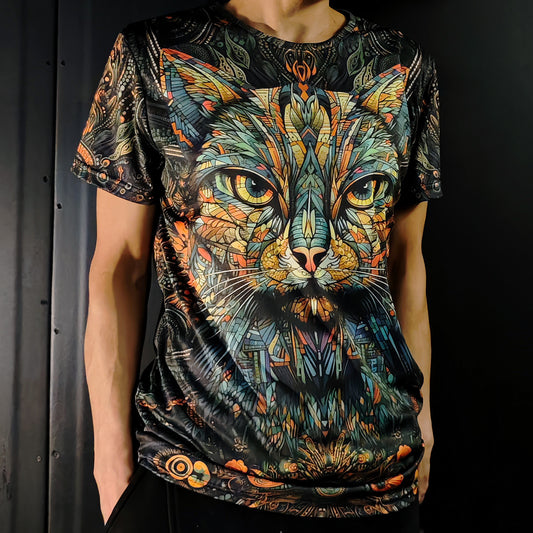 Astro Cat Blacklight UV active T-shirt