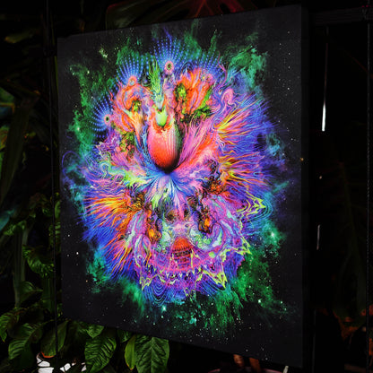 Flower UV-Active Wrapped Canvas